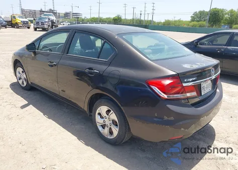 2013 Honda Civic Lx z USA, uszkodzony, nr VIN 2HGFB2F52DH546997